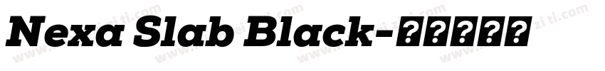 Nexa Slab Black字体转换